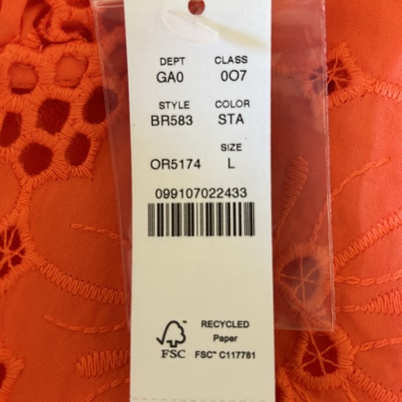 NWT J.Crew Fleur Eyelet Top - Picture 5 of 5